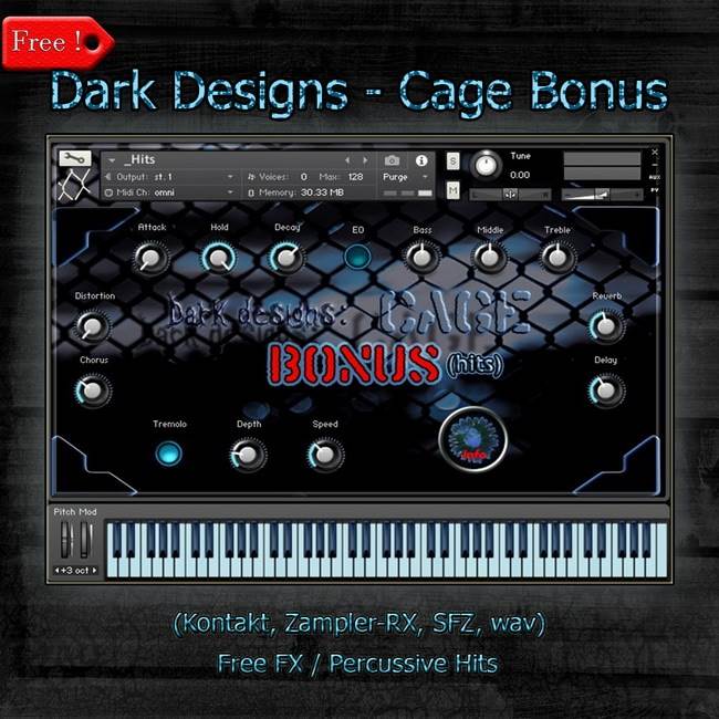 Dark Designs Cage Bonus kontakt sfz